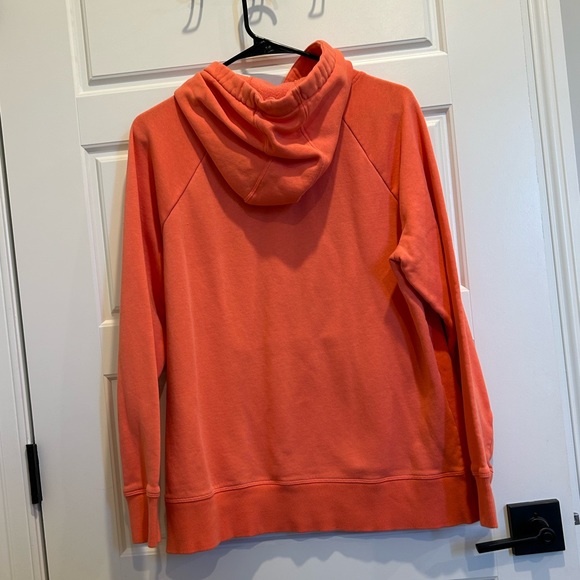 Under Armour Loose Fit Pink Coral Hoodie Sweatshirt Size Large - Picture 3 of 6